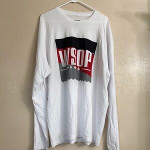 WSOP White Long Sleeve Tee